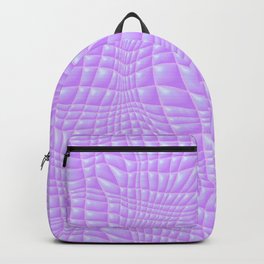 Wavy Quilted Abstract Forms - Purple Backpack
