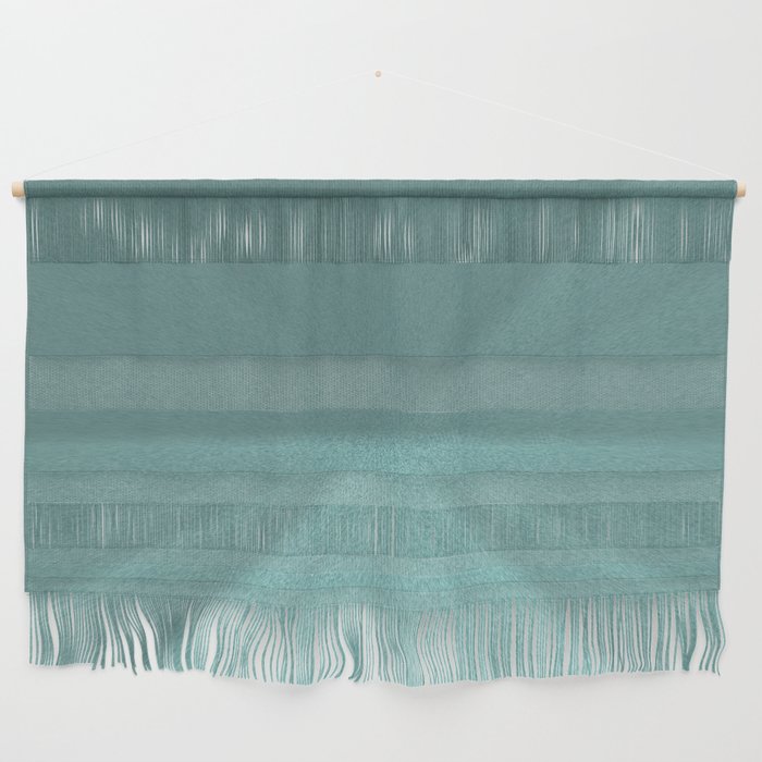 turquoise background color with folds and assembled into a conical abstraction Wall Hanging