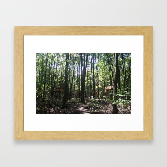 Treehouses Framed Art Print