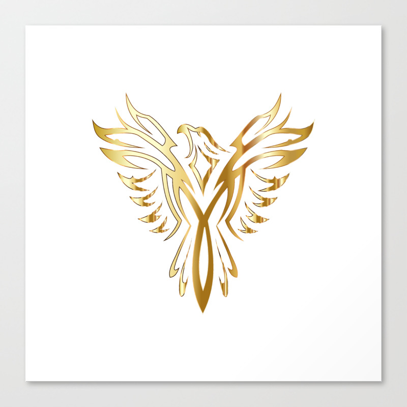 Legendary Gold Phoenix Canvas Print by Boomsday | Society6