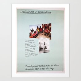 Classic interieurs innenraume kgm zurich Art Print | Suisse, Kgm, Digital, Classic, Poster, Schweiz, Graphicdesign, Affiche, Svizerra, Cartellone 