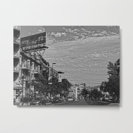 Mile-end Metal Print | Black and White, Landscape, Photo, Vintage 