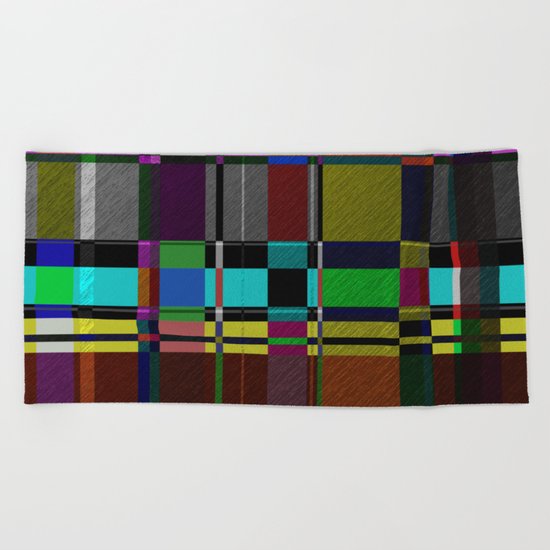 Retro Patchwork Beach Towel