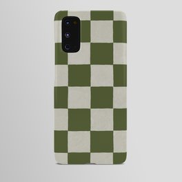 checkerboard hand-painted-olive Android Case