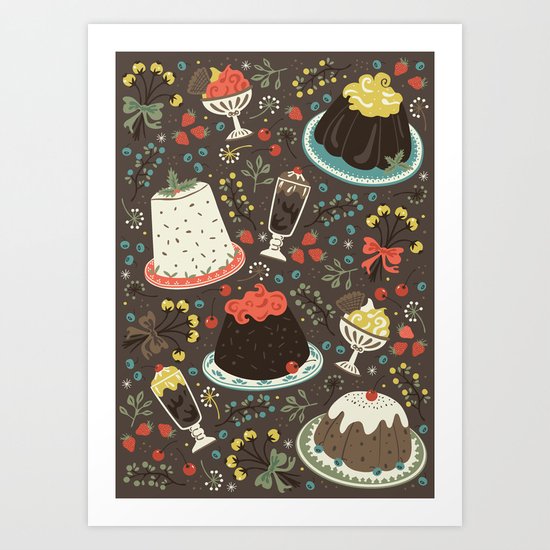 Sweet Deserts Art Print