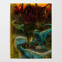 Jurassic World - Extinction - Aesthetic Design Poster