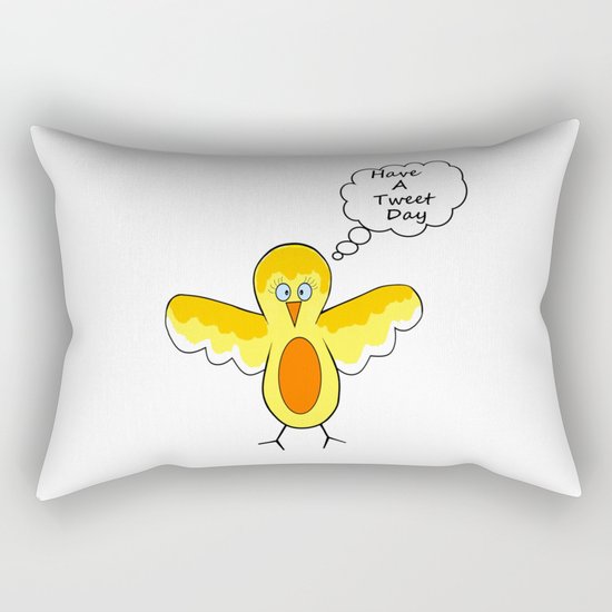 Tweet Day Rectangular Pillow