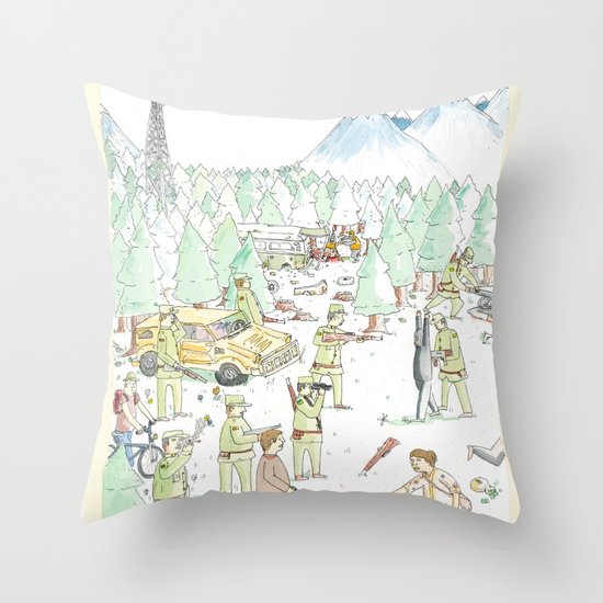 The Woods Throw Pillow