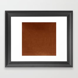Rust Velvet Framed Art Print