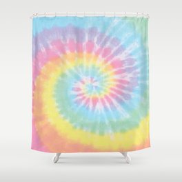 Pastel Tie Dye Shower Curtain