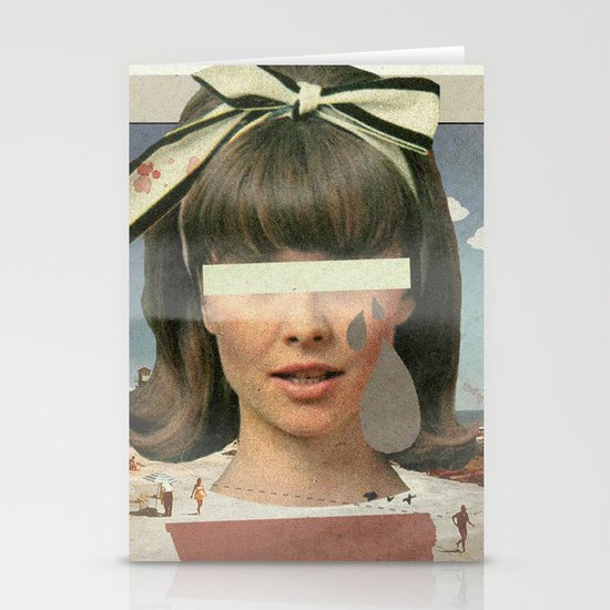 Tears In The Typing Pool | Collage Stationery Cards