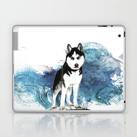 Siberian Husky Laptop & iPad Skin