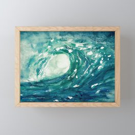 Wave Surf Framed Mini Art Print
