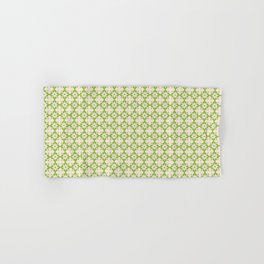 Floral vintage ornament pattern in green Hand & Bath Towel