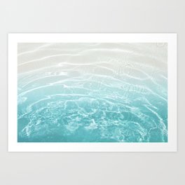 Soft Blue Gray Ocean Dream #1 #water #decor #art #society6 Art Print