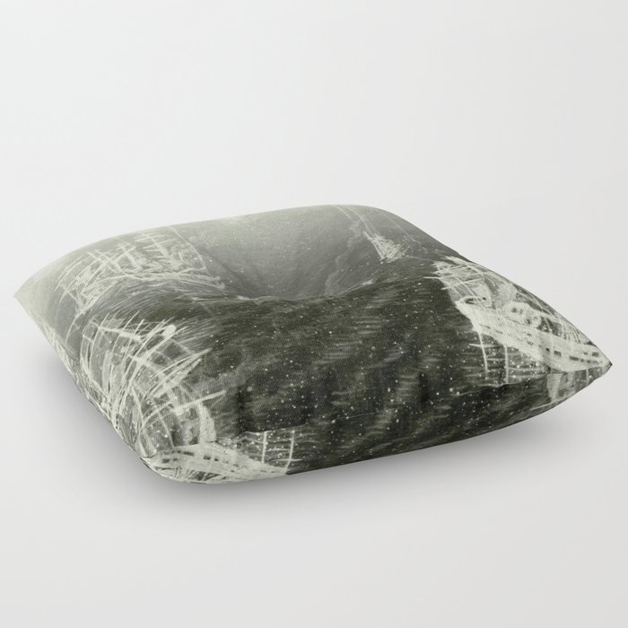 "Fog Bank" Floor Pillow
