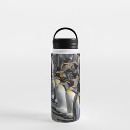 King Penguin Group Standing in a Row Water Bottle