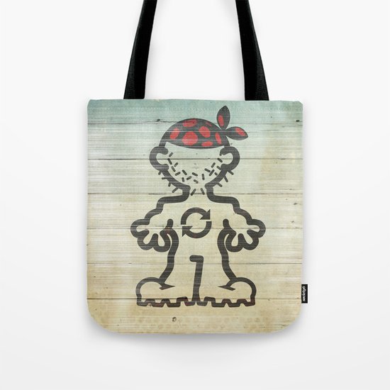 upcycle pirate Tote Bag