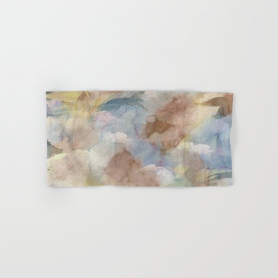 Earth Color Watercolor Abstract Hand & Bath Towel