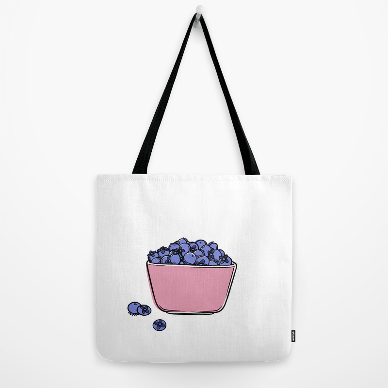 Blueberries In Pyrex Tote Bag