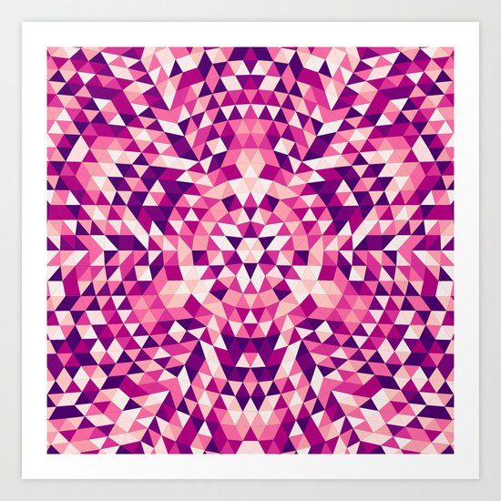 Triangle mandala 1 Art Print
