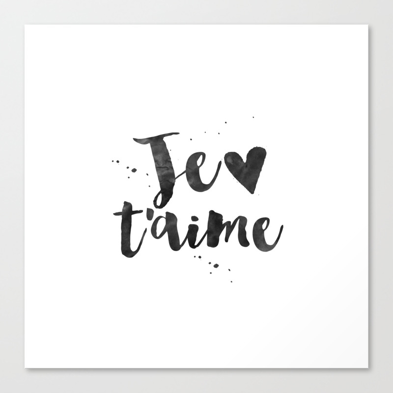 Get Wallpaper French Wall Decor Je T Aime I Love You French Quote French Saying HD