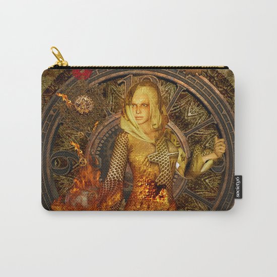 Wonderful steampunk lady Carry-All Pouch