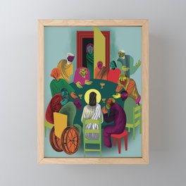 Communion (After Fritz Eichenberg) Framed Mini Art Print