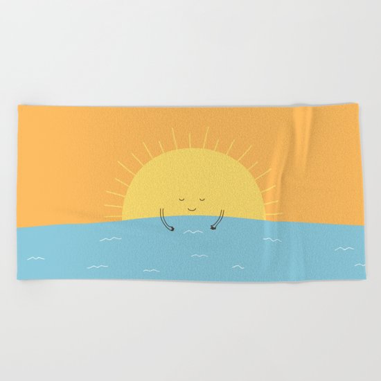 good morning sunshine! Beach Towel