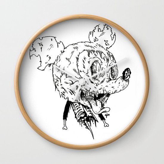Zombie Mickey Wall Clock