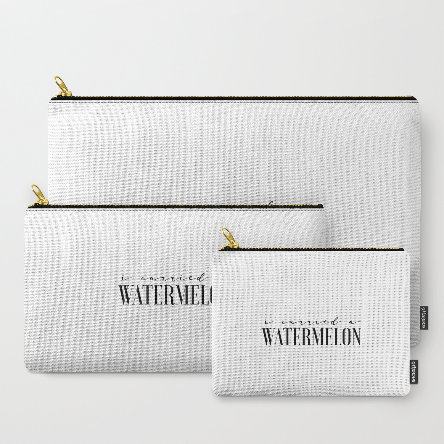 Fun Prints Funny Poster I Carried A Watermelon Inspirational Quotes Watermelon Poster Dirty Dancing Carry All Pouch By Typohouseart Society6