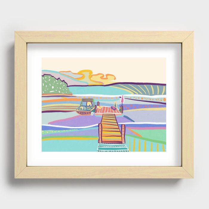 Lake Wallenpaupack Recessed Framed Print