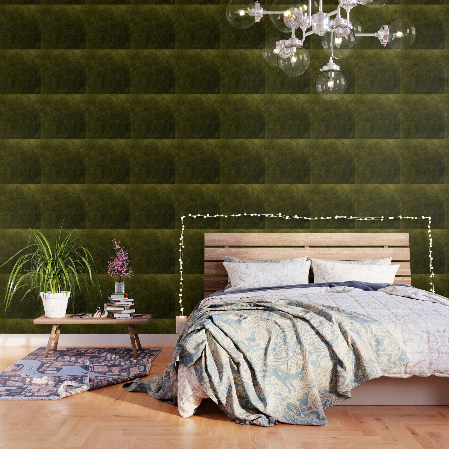 olive green velvet | texture Wallpaper by KOOVOX | Society6