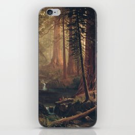 Giant Redwood Trees of California (1874) - Albert Bierstadt iPhone Skin