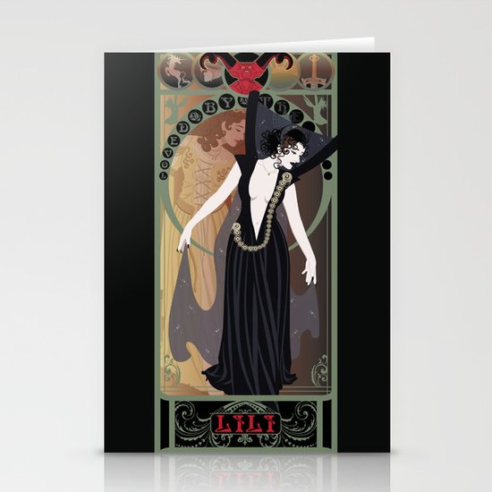 Dark Lili Nouveau - Legend Stationery Cards