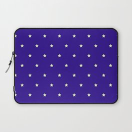 White And Dark Blue Magic Stars Collection Laptop Sleeve