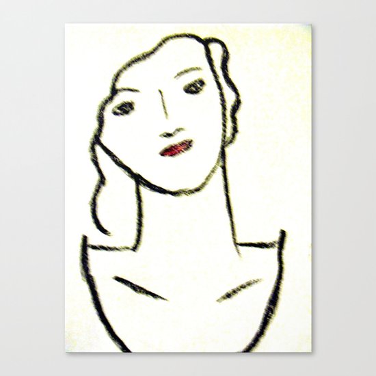 Sketched Canvas Print
