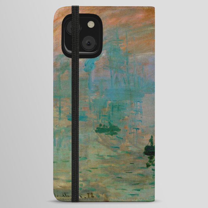 Impression Sunrise by Claude Monet iPhone Wallet Case