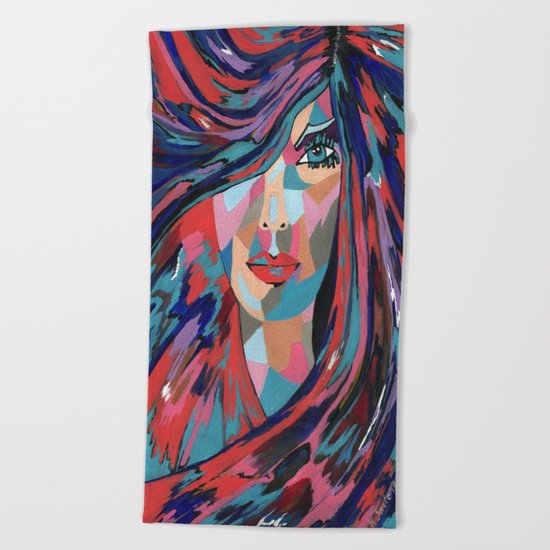 Psychedelic Jane Beach Towel