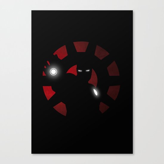 SuperHeroes Shadows : Iron Man Canvas Print