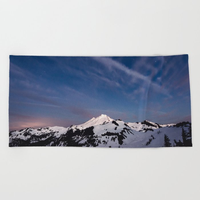 Mount Baker - Nature Photography Beach Towel