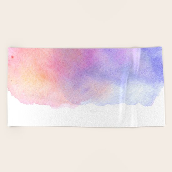 Watercolour Beach Towel