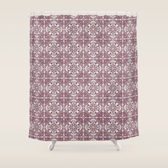 Tile Pattern Curtains | seamless tile pattern shower curtain by homydesign society6 Tile Pattern Curtains | seamless tile pattern shower curtain by homydesign society6