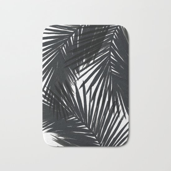 Palms Black Bath Mat