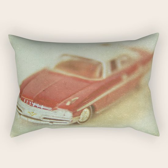 Vintage Red De Soto Rectangular Pillow