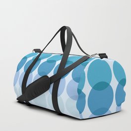 Abstraction_GEOMETRIC_BLUE_CIRCLE_TONE_POP_ART_1204A Duffle Bag