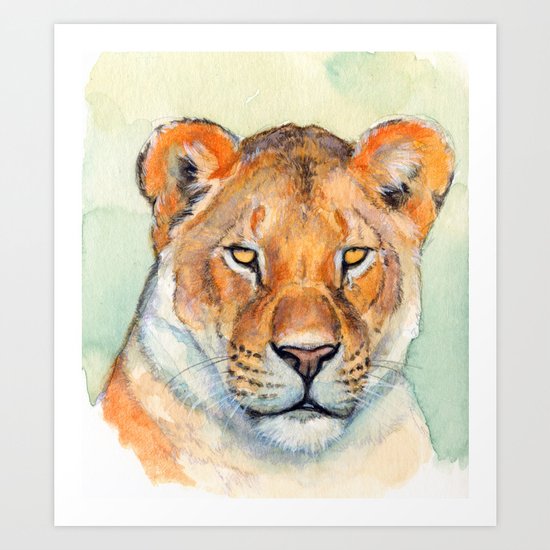 Lioness 845 Art Print