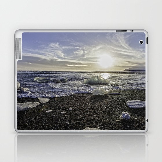 Jokulsarlon Lagoon Beach 06 Laptop & iPad Skin