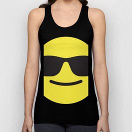 Smiling with Sunglasses Emoji Tank Top
