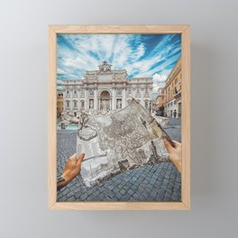 Lost in Rome Framed Mini Art Print
